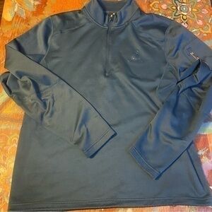 Nike Air Jordan Men’s Half Zip Dark Teal Pull Over Size Large. EUC